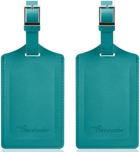 2 Pack Luggage Tags for Suitcases Airplane - Bright Green
