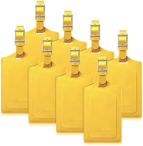8 Pack Luggage Tags for Suitcases Airplane Travel Essentials