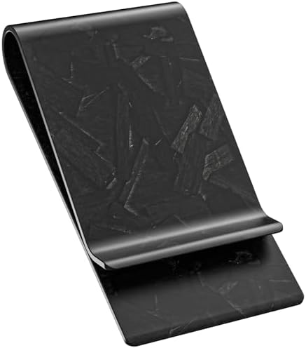 Carbon Fiber Money Clip Front Pocket Wallet - Matte Forged