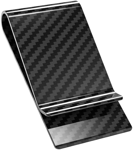 Carbon Fiber Money Clip Front Pocket Wallet Minimalist Wallet