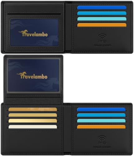 Genuine Leather Wallet for Men with Gift Box - Handmade Bifold