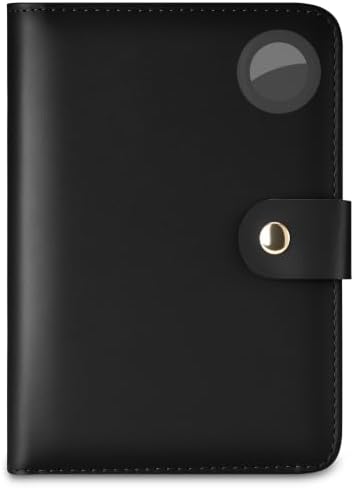 Leather Passport, RFID Travel Wallet - Black