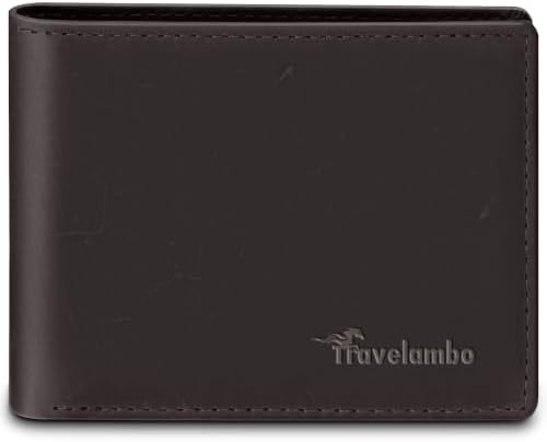 Leather Wallet for Men, Slim Minimalist RFID Credit Card Holder