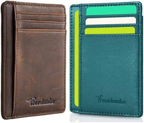 Silm Wallet Womens & Wallet for men Card Holder - Brown
