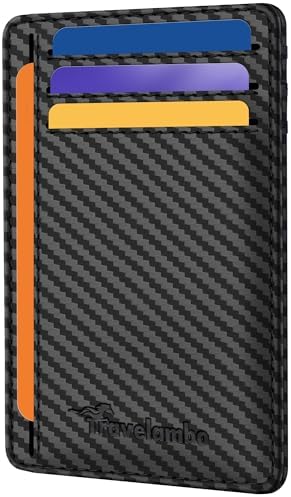 Slim Minimalist Wallet for Men - Black